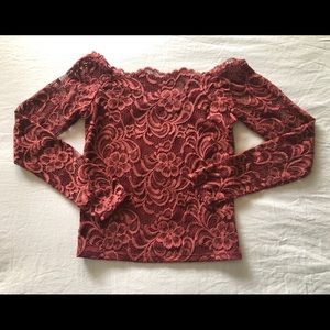 Lace long sleeve